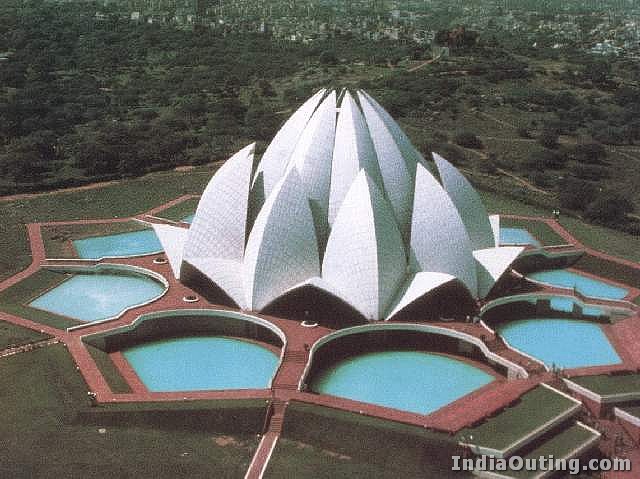 Stunning Lotus Temple Delhi