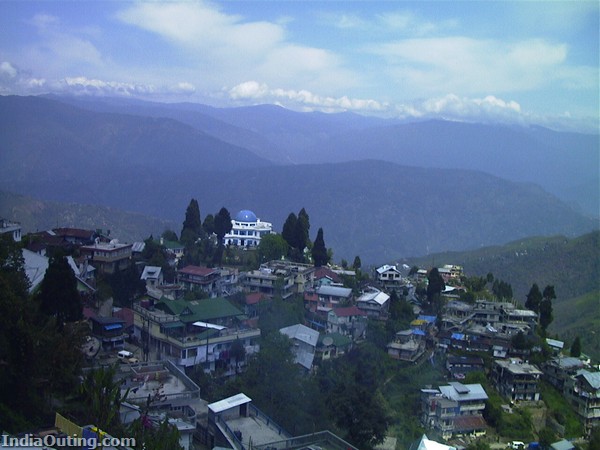 view of darjeeling town