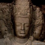 close up of Mahesamurti statue